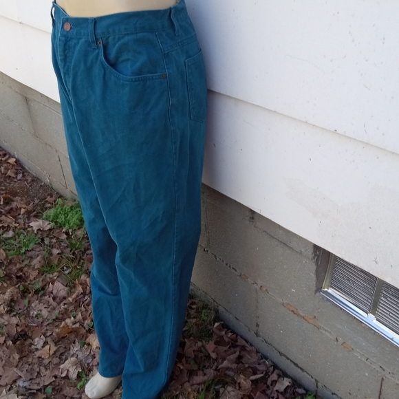 Vintage Dark Teal Jeans - Picture 5 of 5